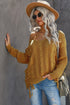 Love Letters Cable Knit Lace Up Sweater